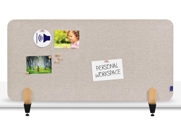 LEGAMASTE Tischtrennwand 120x60cm 7-209821 ELEMENTS, beige