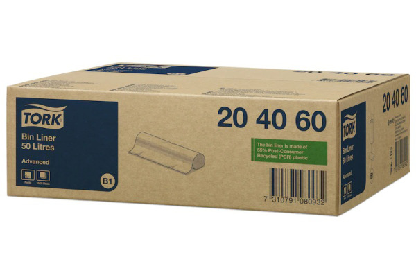 TORK Abfallsack B1 204060 HDPE, transparent 25 Stk.