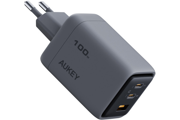 AUKEY Comet Mix 100W GaN 3-Port PD PA-C5 Bu Cable Bundle