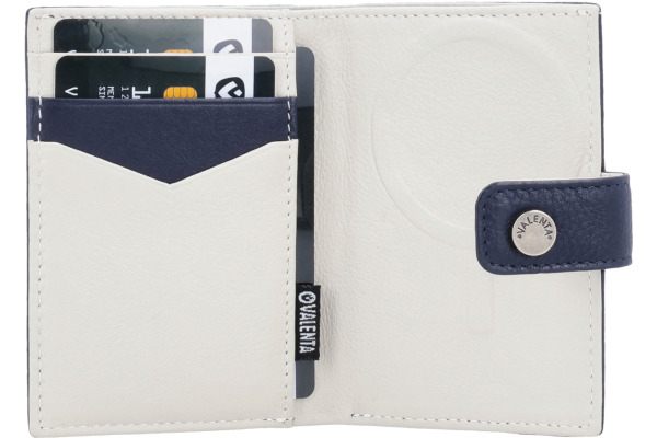 VALENTA Card Wallet Leather 588416 Luxe Navy