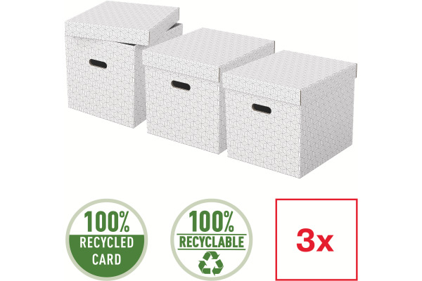 ESSELTE Aufbewahrungsboxen Home Cube 628288 weiss 365x320x315mm 3 Stück