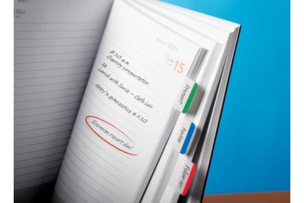 POST-IT Index STRONG Disp. 25,4x38mm 686L-GBR grün,blau,rot 3 Stück