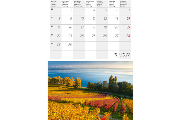 CALENDARI Bildkalender 2027 36206196 Schweiz klein ML 14.8x22cm