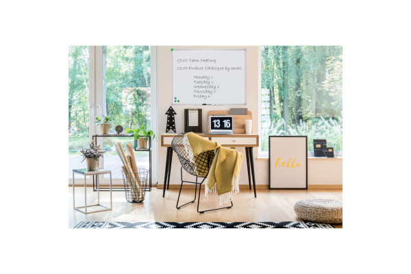 FRANKEN Schreibtafel 60x90 cm SC926090 U-Act!Line, Stahl emailliert
