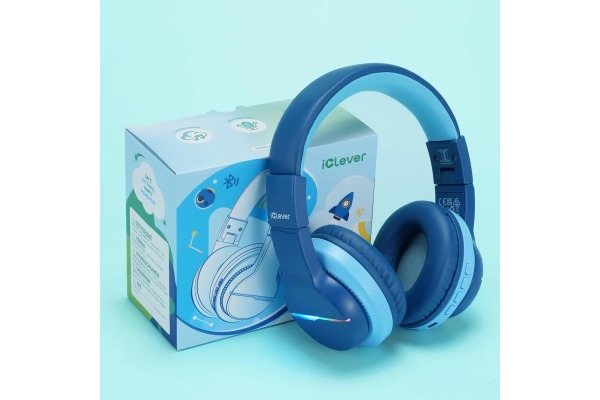 ICLEVER Kids Bluetooth Headphones C03-1702N BTH12, LED, 55h, blue