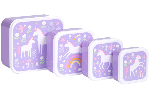 ALLC Lunch & Snackbox Set SBSEUD73 Unicorn dreams