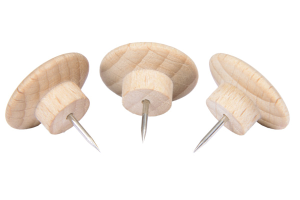 LEGAMASTE Pinwand-Nadeln WOODEN 7-145125 Holz 25 Stück