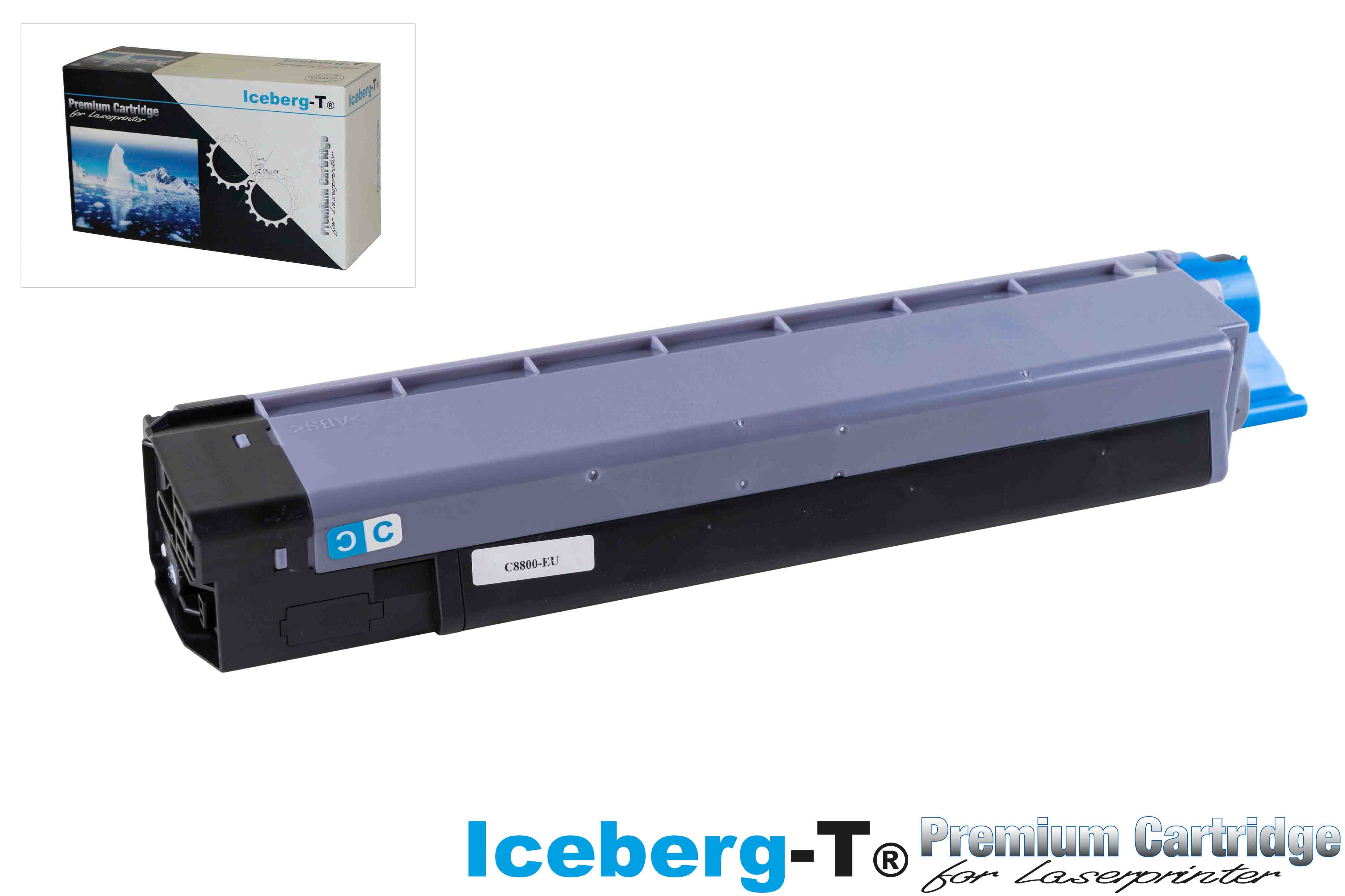 Iceberg-T Toner OKI C8600 6'000 Seiten, cyan