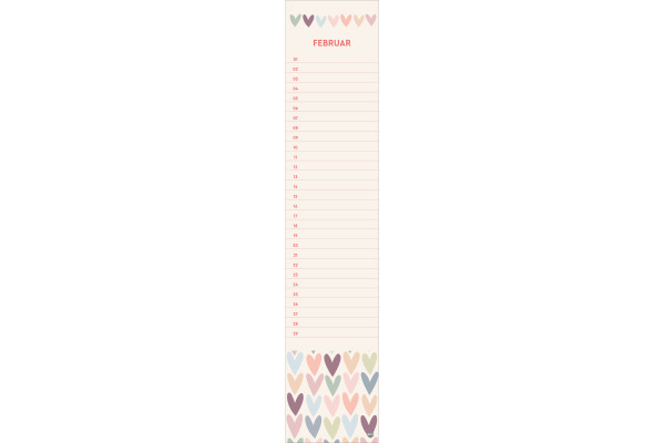 HEYE Geburtstagskalender 23552 Design 7x33cm