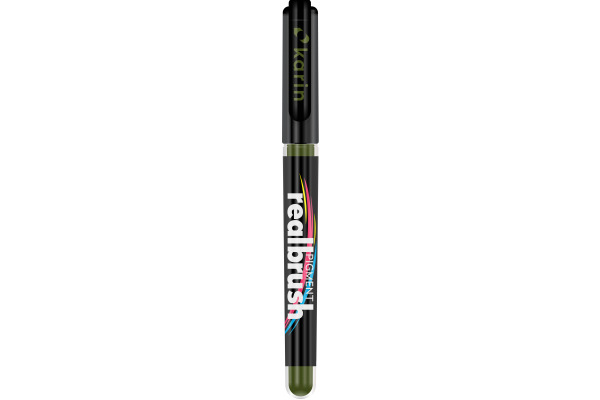 KARIN Real Brush Pen Pro 0.4mm 33Z371 Pigment, olivgrün
