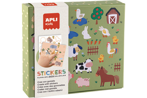 APLI KIDS Stickerspiel 19431 Tiere in der Natur