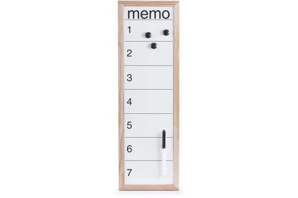 ZELLER Magnettafel Memo 20x60 cm 11576 natur