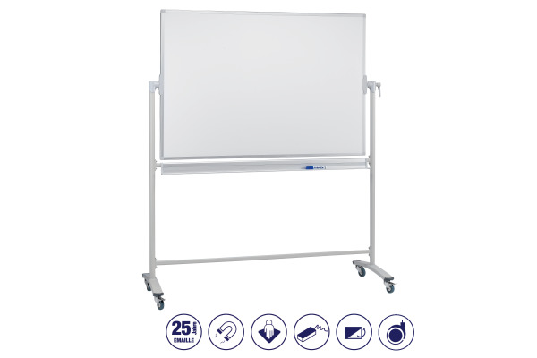 FRANKEN Stativdrehtafel 120x90cm ST201 grau emailliert