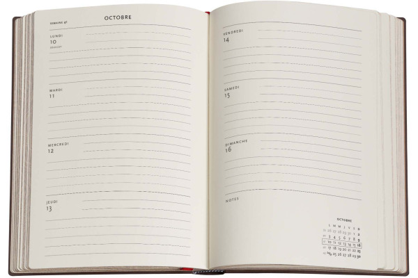 PAPERBLAN Agenda Nature Morte Midi 26/27 DF2029-6 1W/2S 13M FR HOR HC 13x18cm