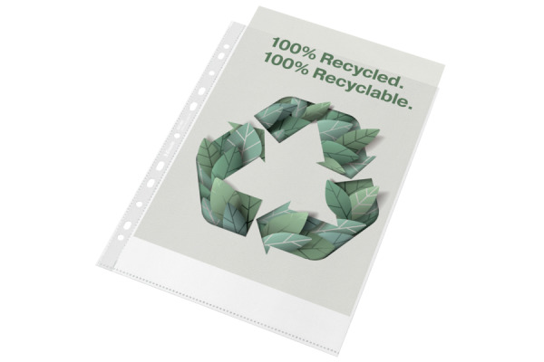 LEITZ Sichtmappen PP Recycle A4 627493 transparent, 70my 100 Stück