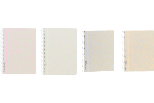 ANCOR Spiralbuch Ecocover A4 116083 ECOLOGIQUE,90g,liniert 80 Bl.