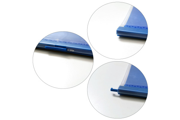 BÜROLINE Hängemappe A4 664057 blau, mit Sichtfenster 3 Stk.