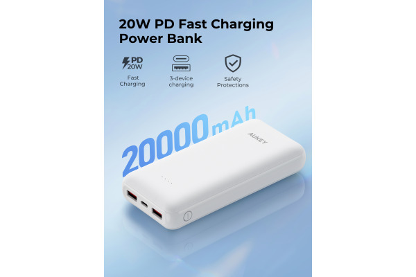 AUKEY Basix Max Powerbank 20000mAh PB-Y104 White