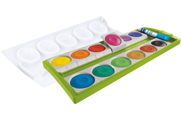 PELIKAN Farbkasten K12 701310 grün 12 Farben