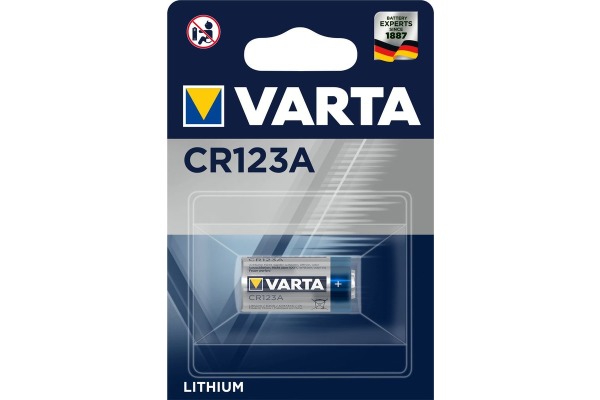 VARTA Batterie Lithium CR123A,3V 620530140 1600 mAh 1 Stück