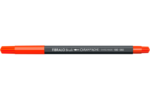 CARAN D'A Classic Fibralo Brush 0.5-5mm 186.060 zinnoberrot