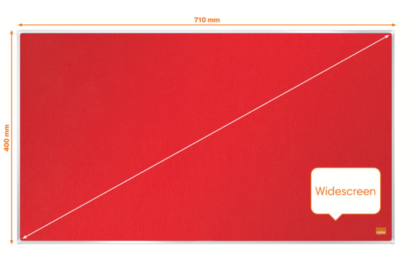 NOBO Filztafel Impression Pro 1915419 rot, 40x71cm