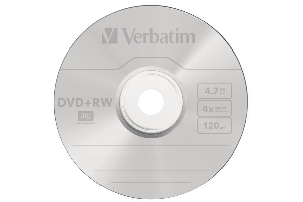 VERBATIM DVD+RW Spindle 4.7GB 43489 4x 25 Pcs