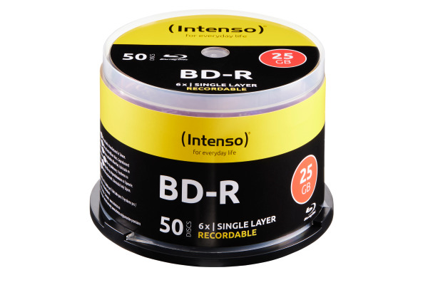 INTENSO Blue-ray 25 GB, 6x, Record. 5001115 Cake Box 50 Discs