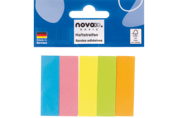 NOVOOO Index Marker Basic 15x50mm 311911 5-farbig 5x100