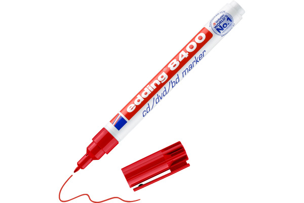 EDDING CD-Marker 8400 0,5-1mm 8400-2 rot