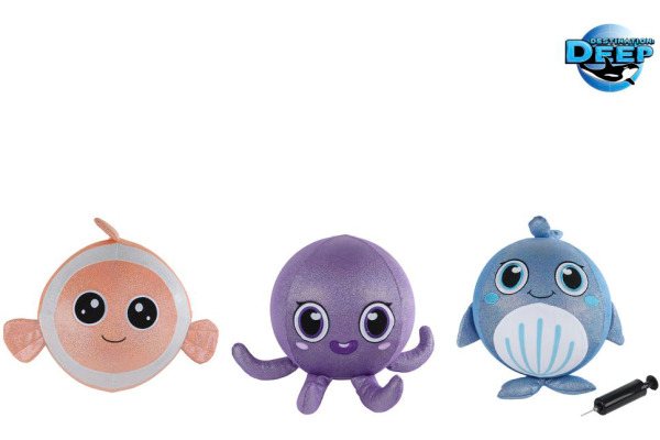 ROOST Aufblasbare Tiere 30cm 660684 mit Pumpe, assortiert