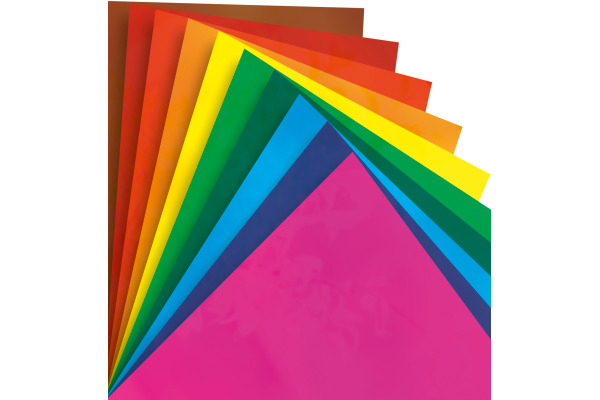 FOLIA Fensterfolie 23x33cm 455409 assortiert 10 Blatt