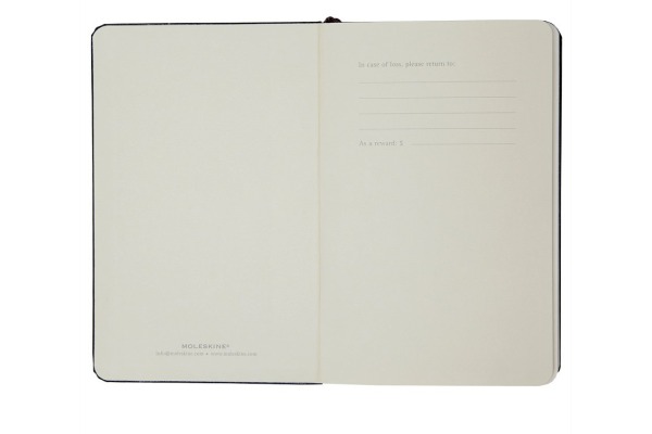 MOLESKINE Adressbuch Pocket 9x14cm 883701016 schwarz, liniert 96 Blatt