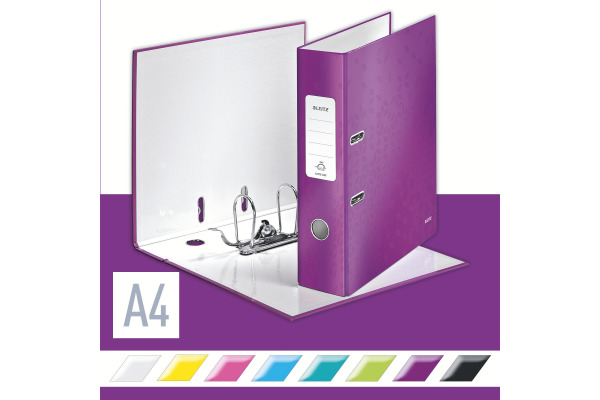 LEITZ Ordner WOW 180° 8cm 10050062 violett A4