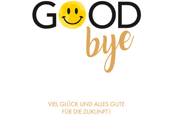 ABC Abschiedskarte DE B6 52298 Goodbye