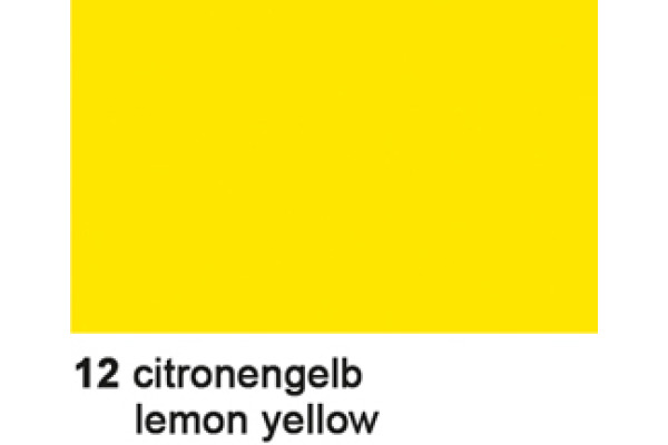 URSUS Seidenpapier 50x70cm 4652212 citronengelb 25 Bogen