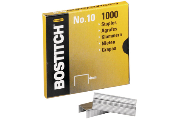 BOSTITCH Heftklammern 4mm NO-10-1M 1000 Stück