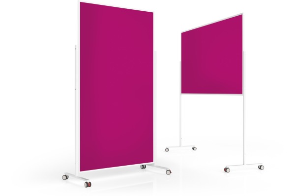 MAGNETOP. Design-Moderatorentafel VP 1181118 Filz, pink 1000x1800mm