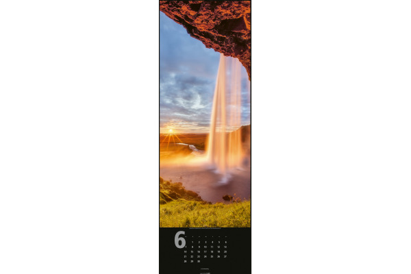 WEINGARTE Bildkalender 2027 295180027 Wasserfälle DE 34x98cm