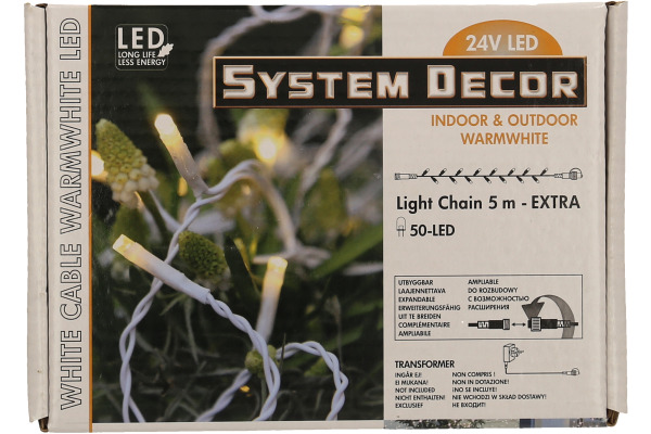 STARTRADI System Decor Lichterkette 5m 495-28 Extra, weiss