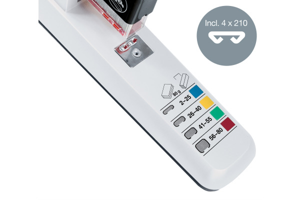 LEITZ Blockhefter 5551 55510084 hellgrau 80 Blatt