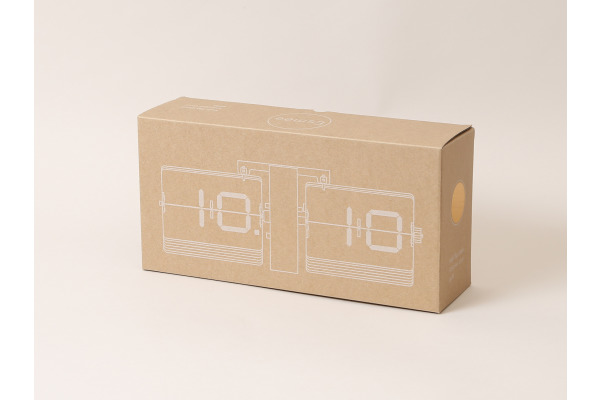 ESMEE Wanduhr Flip Clock 240.006.0 weiss