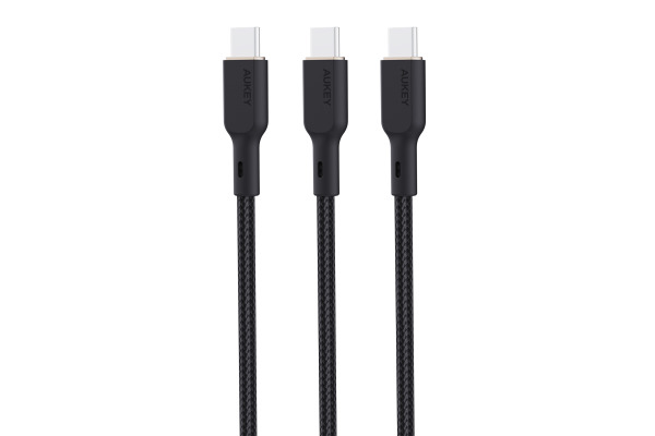 AUKEY USB-C-to-C Cable 100W CBKCC101A 3 Pack, 3x 1m