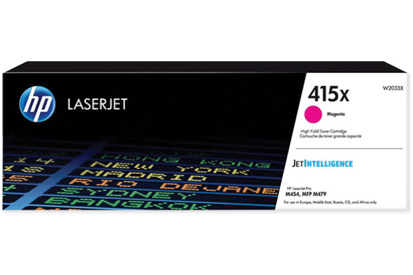 HP Toner-Modul 415X magenta W2033X CLJ Pro M454/MFP M479 6000 S.