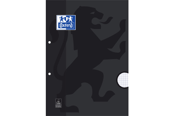 OXFORD Notizblock A4 400075509 kariert 5mm, ass. 100 Blatt