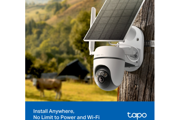 TP-LINK Solar-Security Camera Kit 4G TAPOC615G 2K, Pan/Tilt