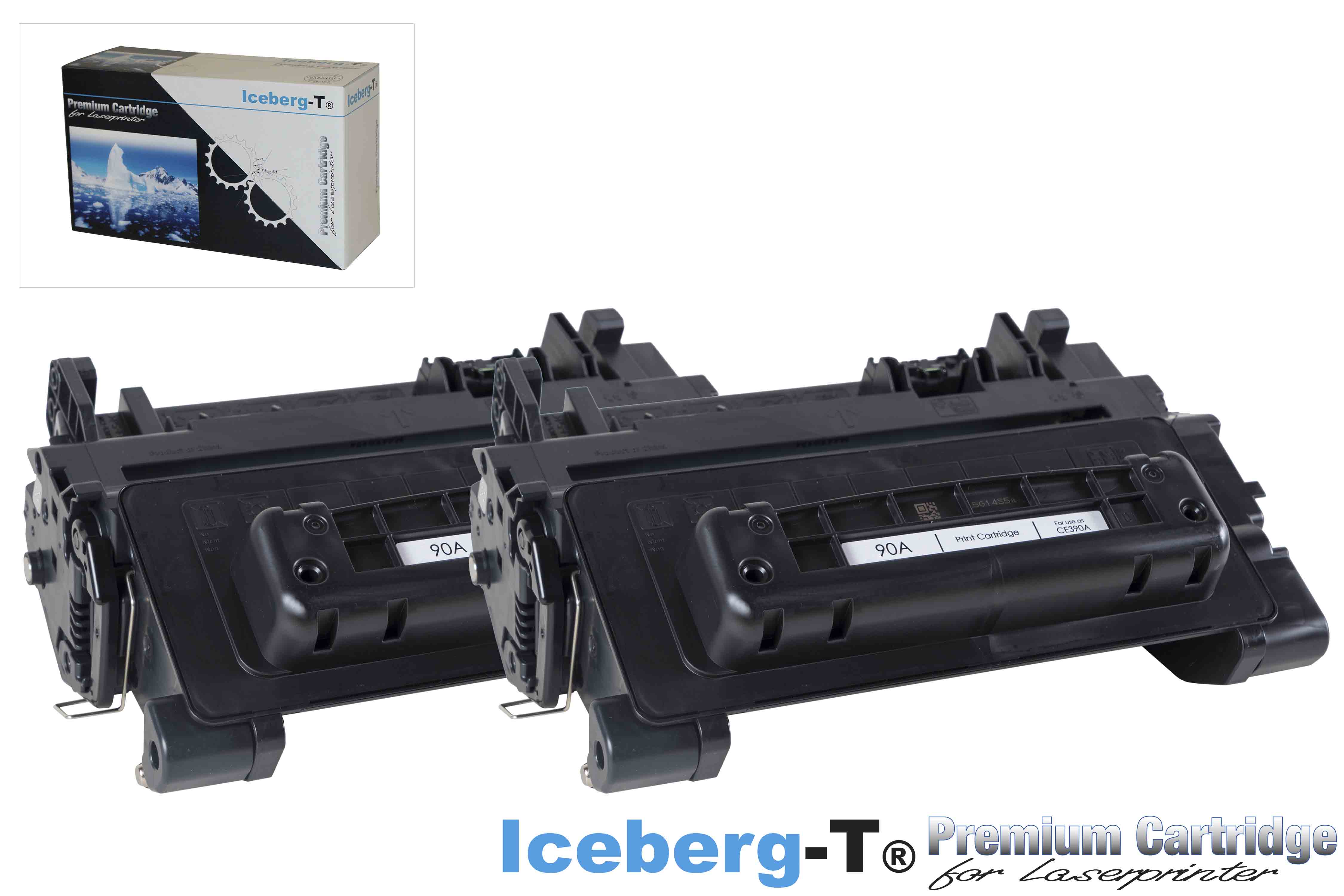 Iceberg-T Toner CE390A DuoPack 2 Stück à 10'000 Seiten, schwarz