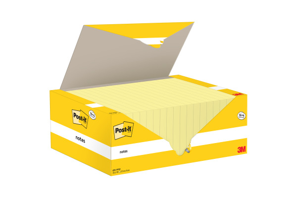 POST-IT Block Sparbox 127x76mm 655-VP20 gelb/100 Blatt 20 Stück