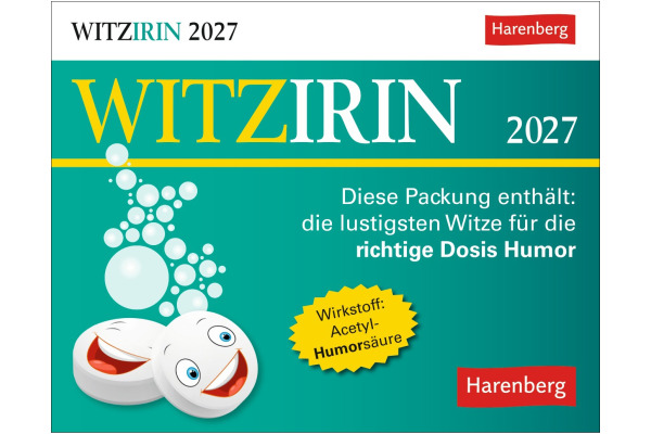HARENBERG Abreisskalender 2027 331001227 Witzirin DE 14x11cm