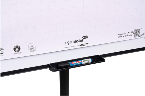 LEGAMASTE Flipchart Rundfuss 135x77cm 7-153210 SKETCH EASY